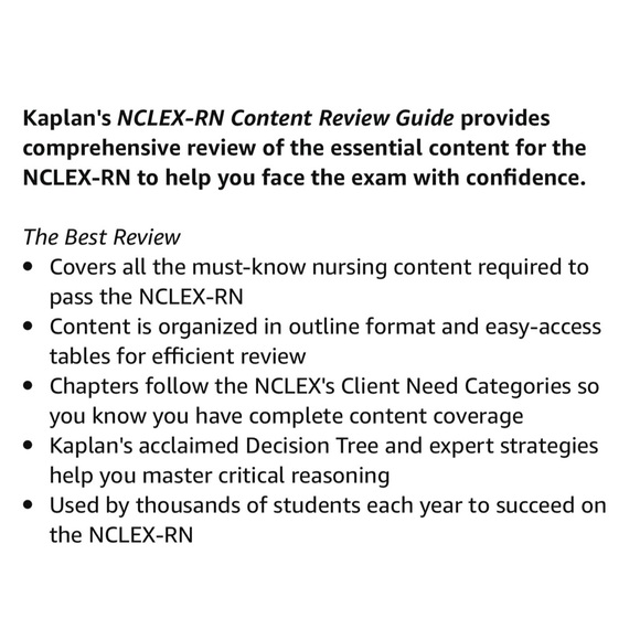 Kaplan NCLEX-RN Content Review Guide Fifth Edition - Picture 10 of 10